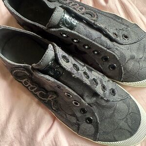 Coach, Black, Slip-on, Keeley Sneakers, Size 7